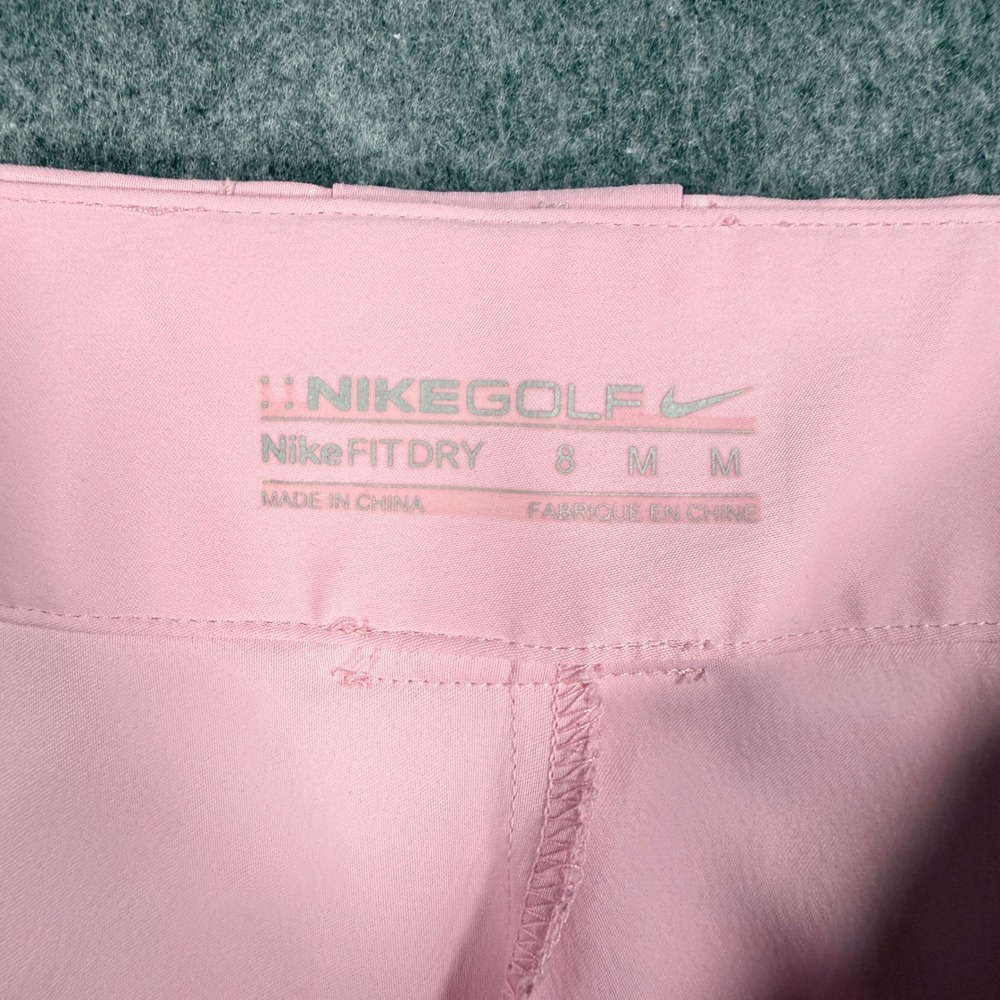 Nike Golf Pink Plaid Pleated Skort Nike Fit Dry Womens Size 8 321414-623 - Picture 8 of 9